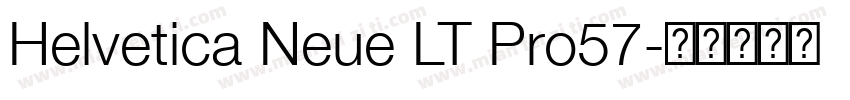 Helvetica Neue LT Pro57字体转换
